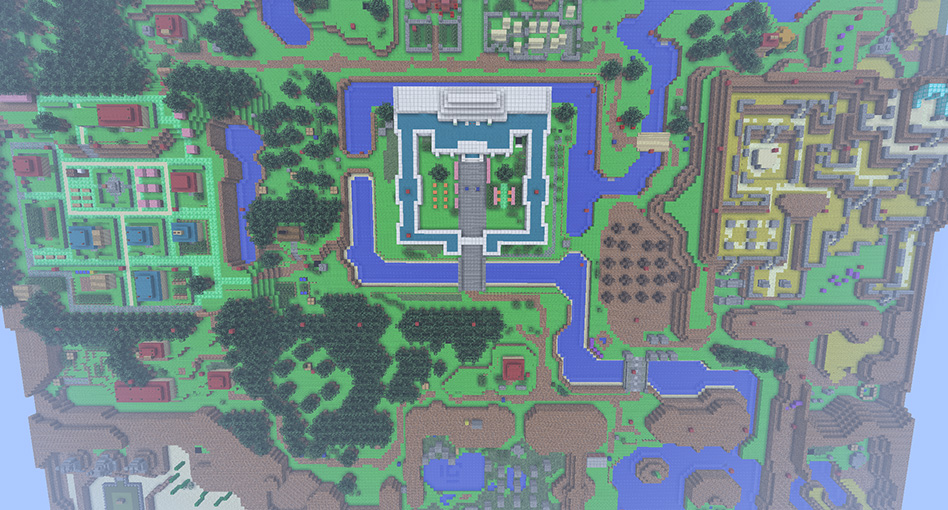 legends of zelda minecraft full map